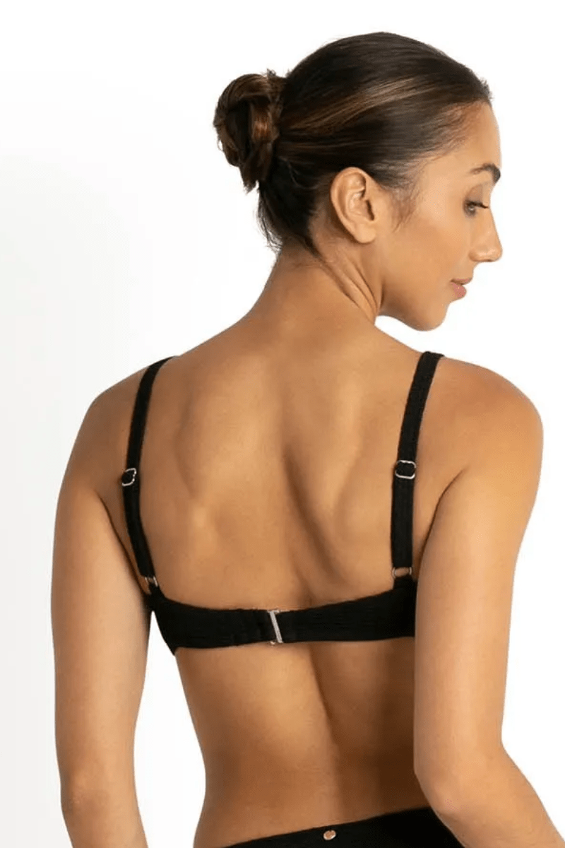 Sunseeker Wave Moulded Bralette - Black.