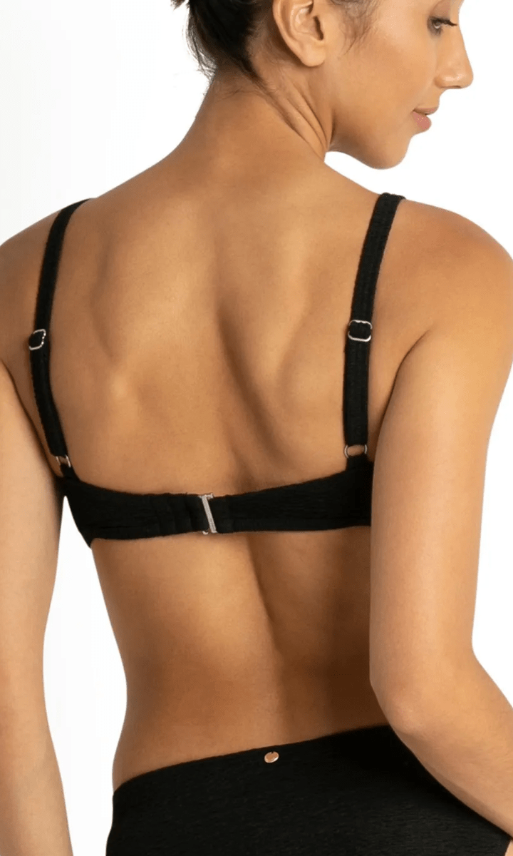 Sunseeker Wave Moulded Bralette - Black.