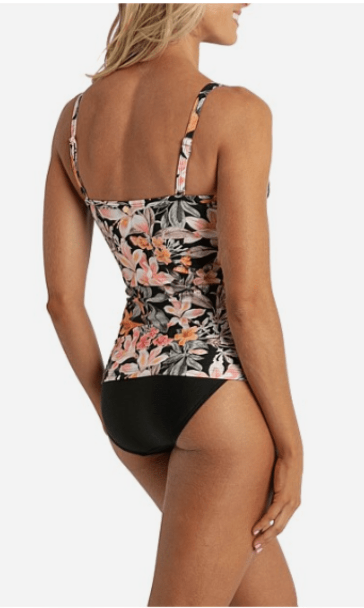 Sunseeker Rome Twist Front Singlet Soft Cups- Black.