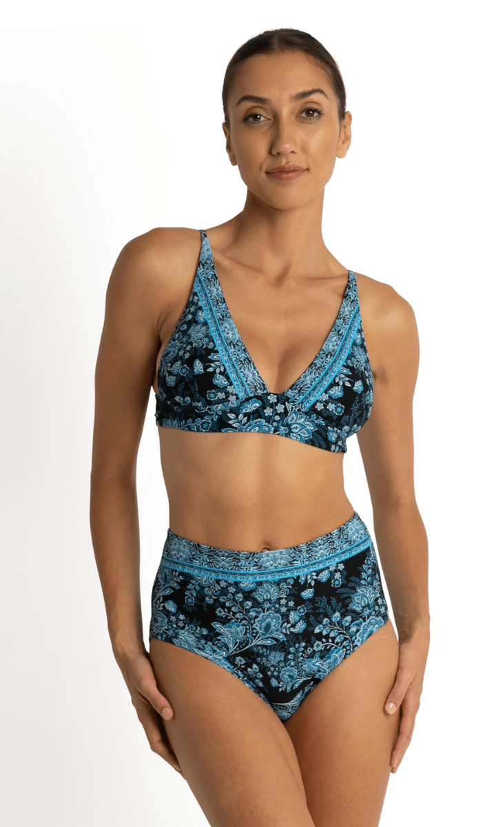 Sunseeker Alaska Wide Band Tri Bralette Black.