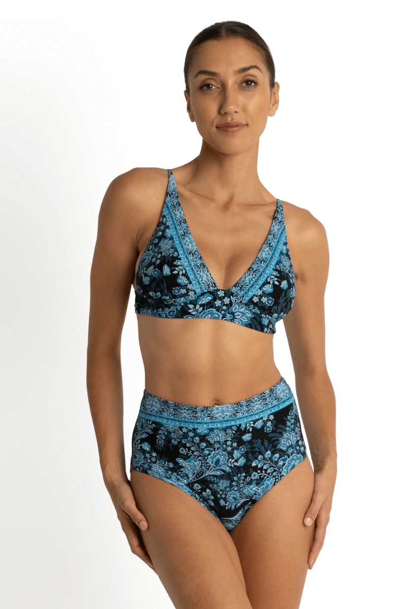 Sunseeker Alaska Wide Band Tri Bralette Black.