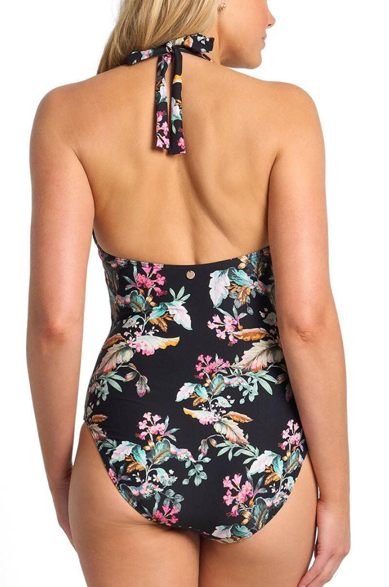 Sunseeker Viola Bar Halter One Piece - Black.