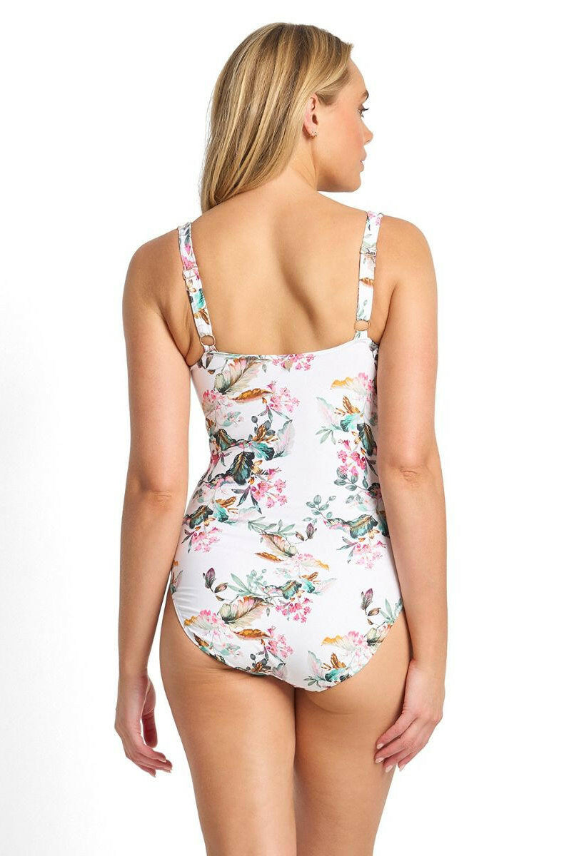 Sunseeker Viola E/F Frill One Piece - White.