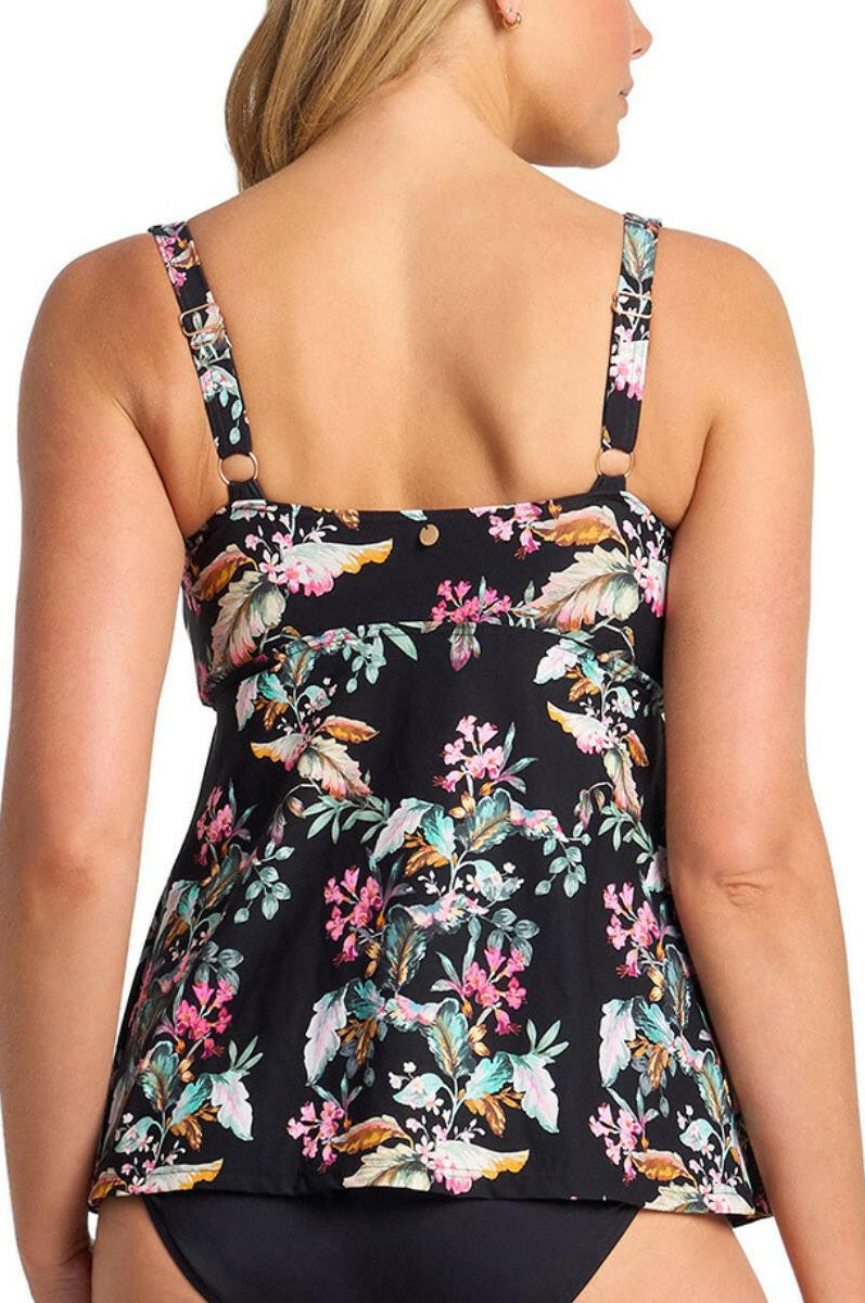 Sunseeker Viola E/F Frill Singlet - Black.