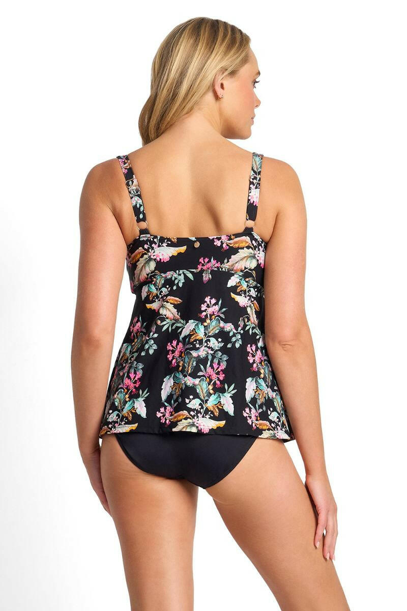 Sunseeker Viola E/F Frill Singlet - Black.