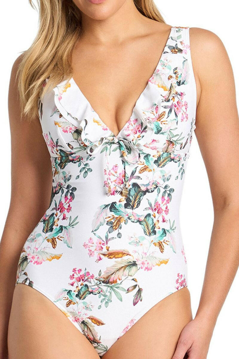 Sunseeker Viola Frill One Piece - White.