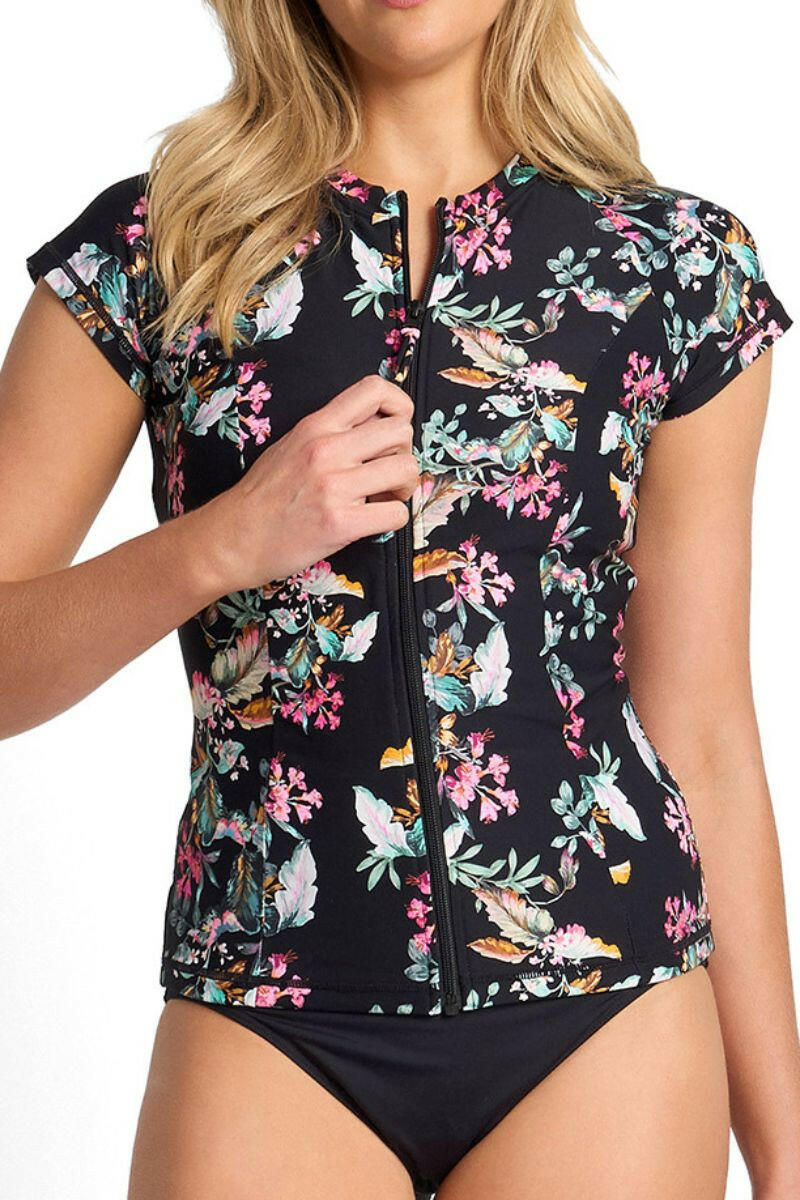 Sunseeker Viola Short Sleeve Mast Rashie - Black.