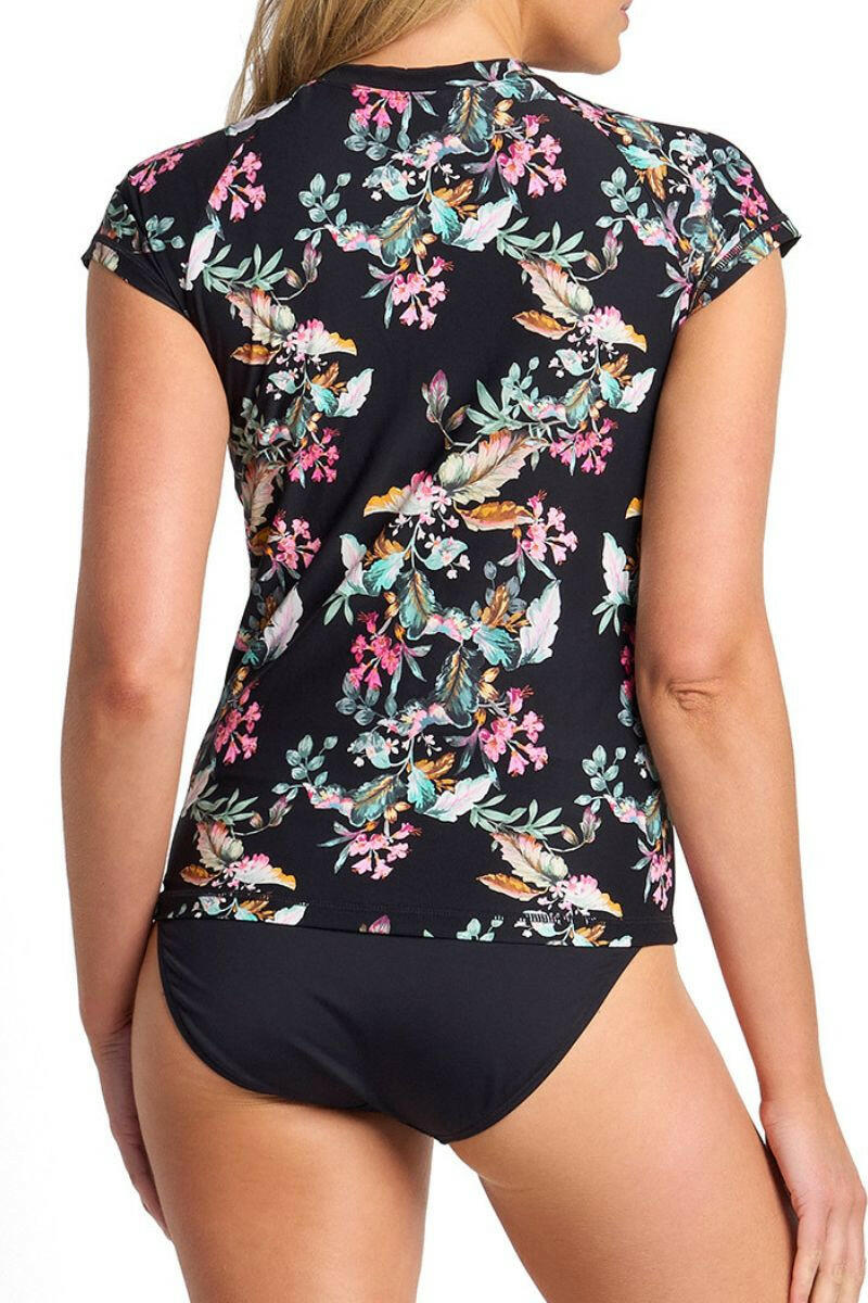 Sunseeker Viola Short Sleeve Mast Rashie - Black.