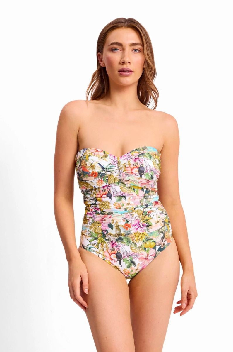 Sunseeker SS52136DDD White Lotus D-DD Wrap Bandeau One Piece