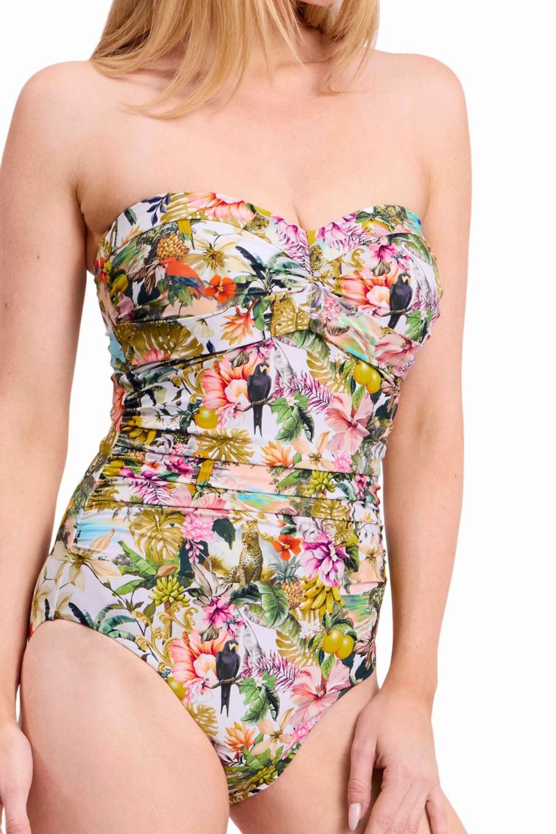 Sunseeker SS52136DDD White Lotus D-DD Wrap Bandeau One Piece