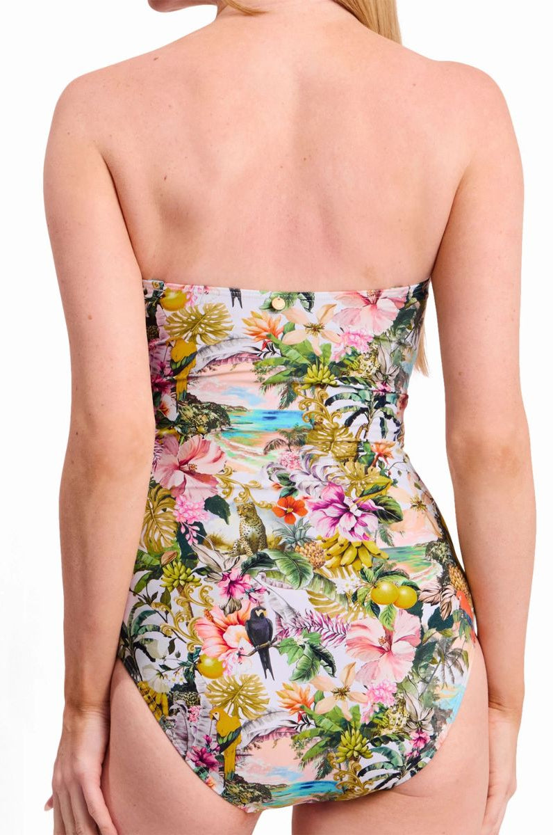 Sunseeker SS52136DDD White Lotus D-DD Wrap Bandeau One Piece