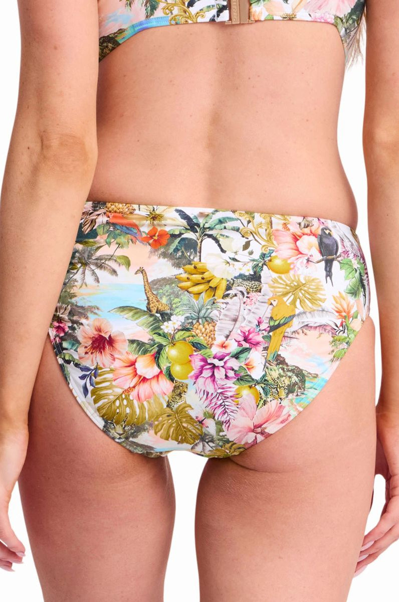 Sunseeker SS31800 White Lotus Ruched Mid Rise Pant