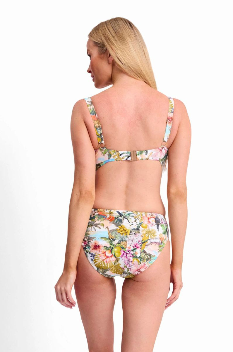 Sunseeker SS31800 White Lotus Ruched Mid Rise Pant