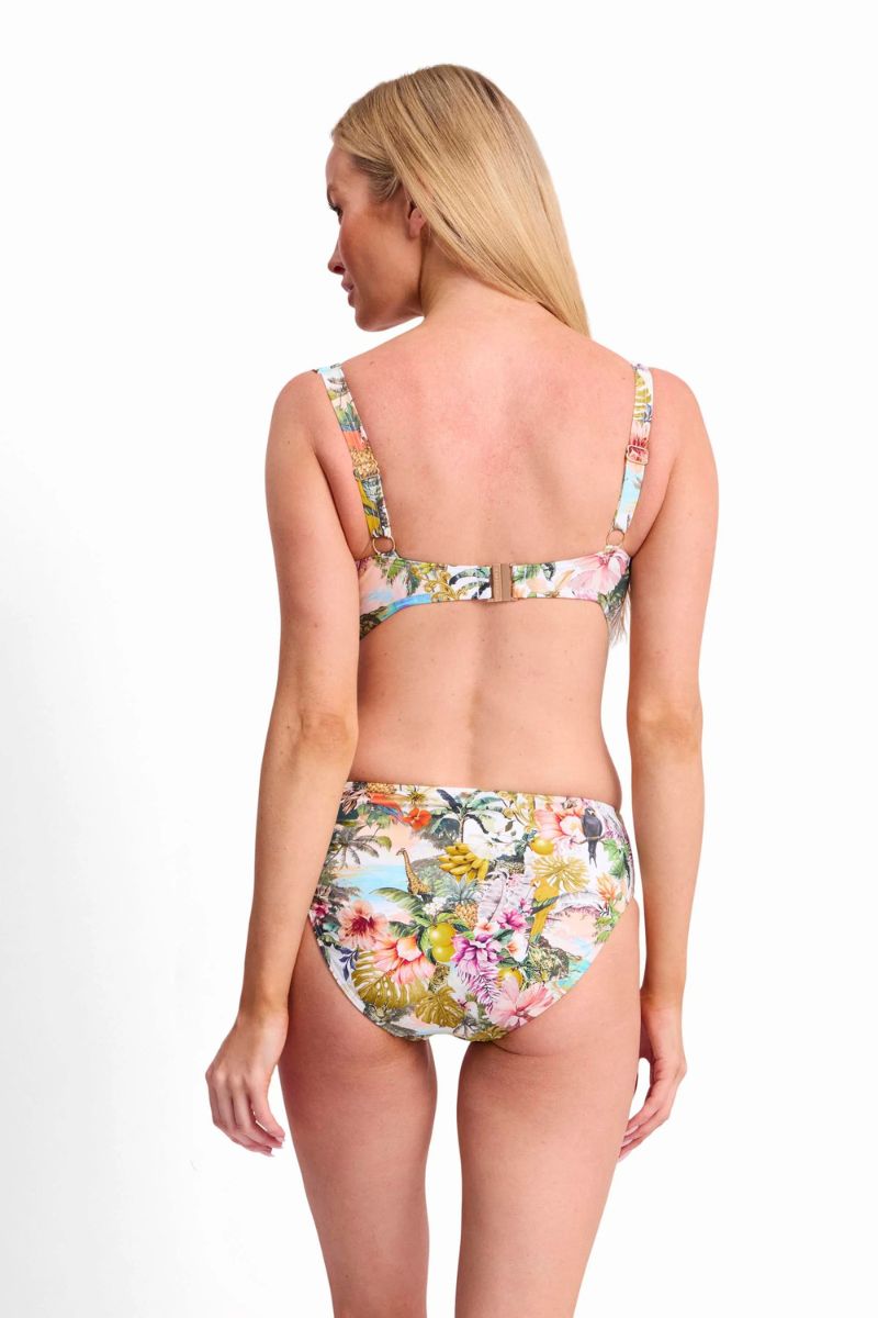 Sunseeker SS31800 White Lotus Ruched Mid Rise Pant