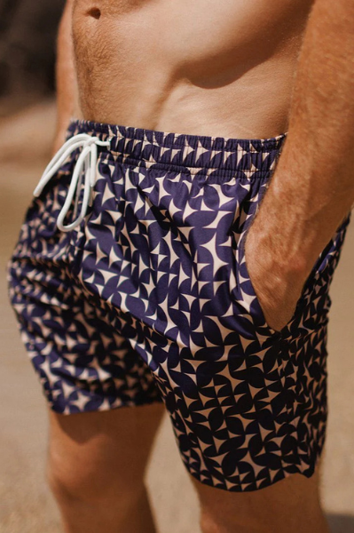 Swim Shady Sapphire Sand Swim Shorts.