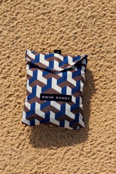 Swim Shady Cobalt Geo Swim Shorts.