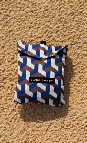 Swim Shady Cobalt Geo Swim Shorts.