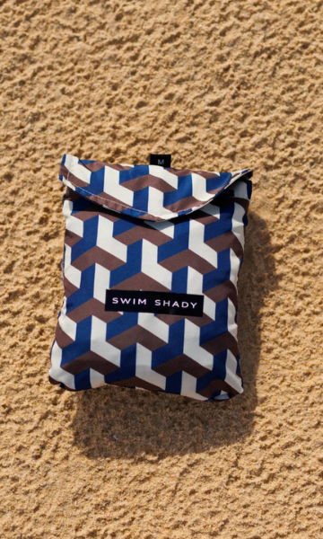 Swim Shady Cobalt Geo Swim Shorts.