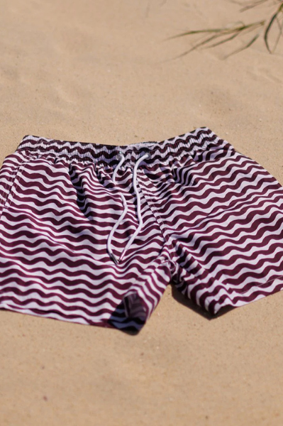 Swim Shady Maroon Tide Swim Shorts.