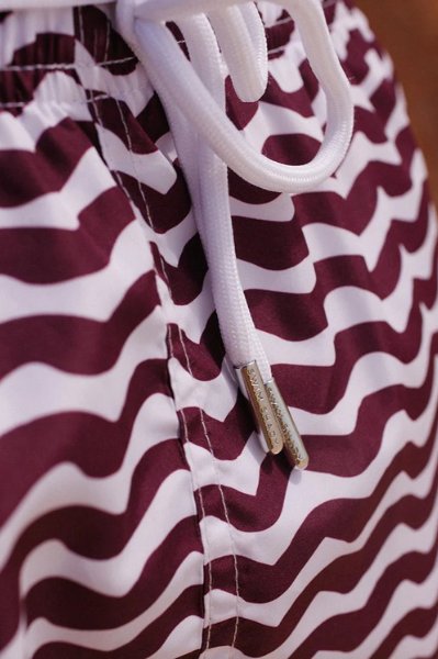 Swim Shady Maroon Tide Swim Shorts.
