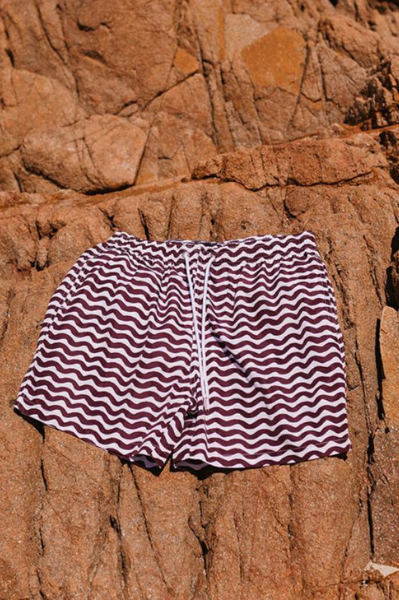 Swim Shady Maroon Tide Swim Shorts.
