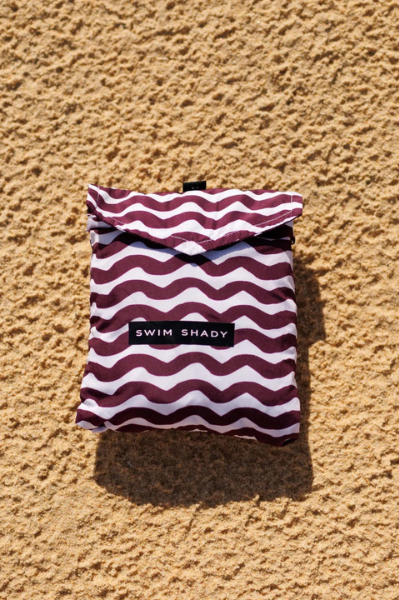 Swim Shady Maroon Tide Swim Shorts.