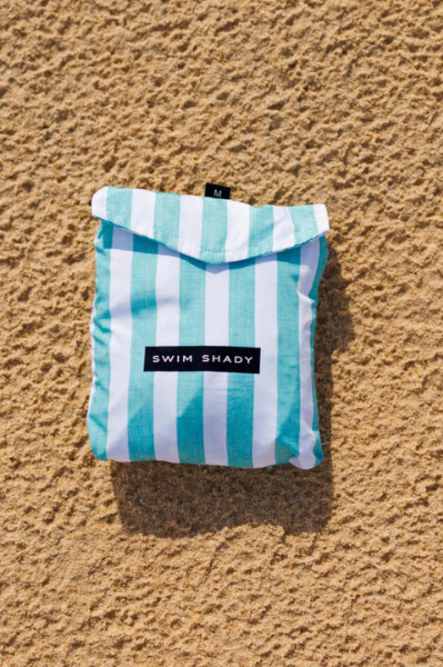 Swim Shady Mint Flare Swim Shorts.