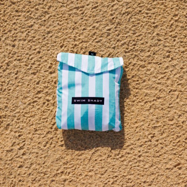 Swim Shady Mint Flare Swim Shorts.