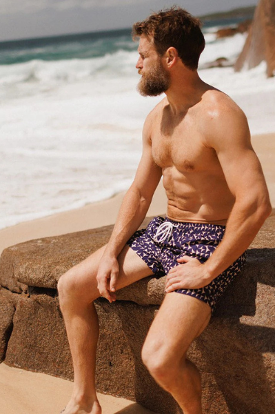 Swim Shady Sapphire Sand Swim Shorts.