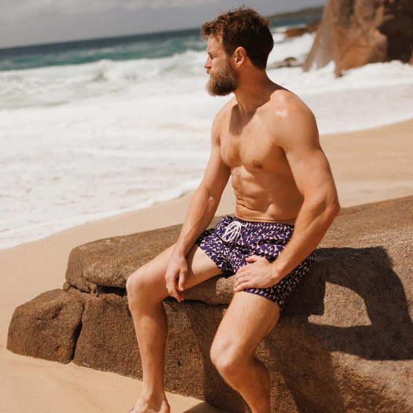Swim Shady Sapphire Sand Swim Shorts.