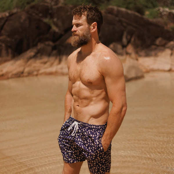 Swim Shady Sapphire Sand Swim Shorts.
