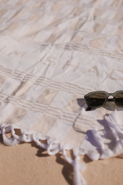 Swim Shady Coconut Sands Beach Towel.