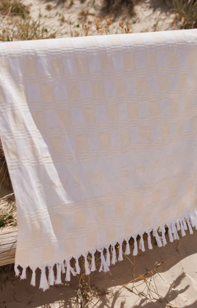 Swim Shady Coconut Sands Beach Towel.