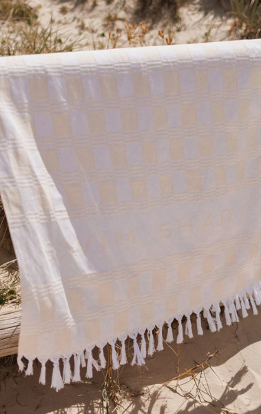 Swim Shady Coconut Sands Beach Towel.