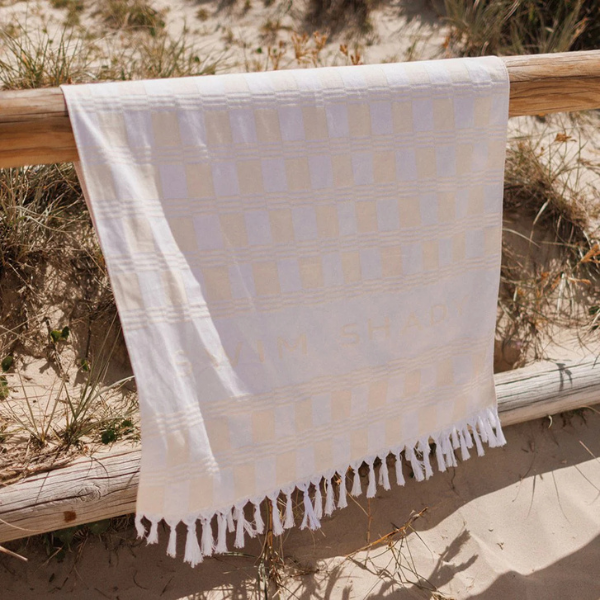 Swim Shady Coconut Sands Beach Towel.