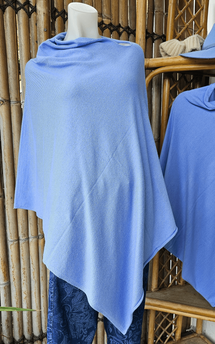 Zura Poncho Cashmere Viscose Blend All Colours.