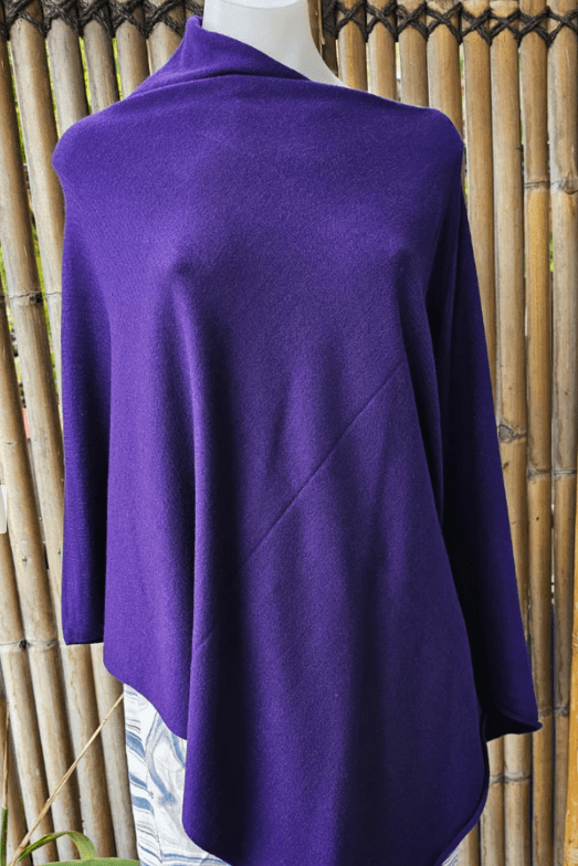 Zura Poncho Cashmere Viscose Blend - All Colours.