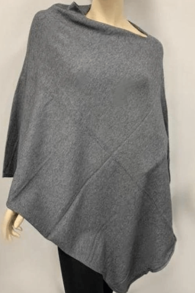 Zura Poncho Cashmere Viscose Blend - All Colours.
