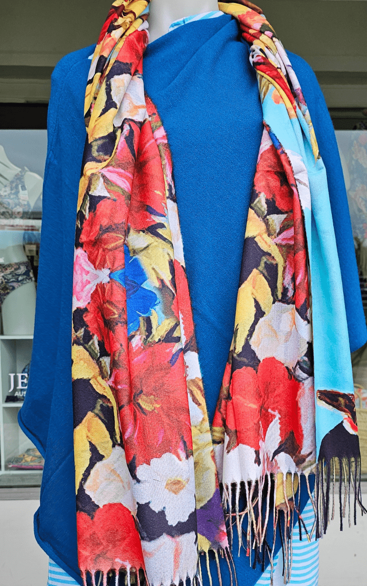 Frida Kahlo Cashmere Frida in Sunflowers.