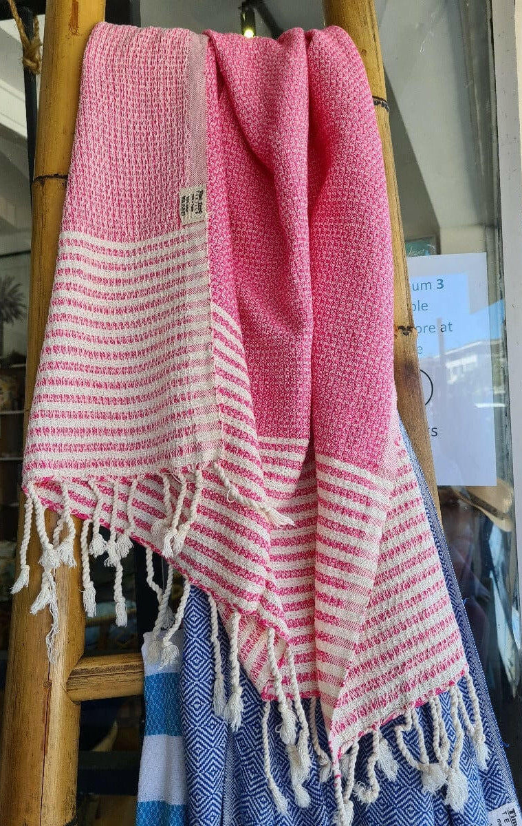 The Original Turkish Towel Peshtemal DIAMOND WEAVE - Made in Turkey.