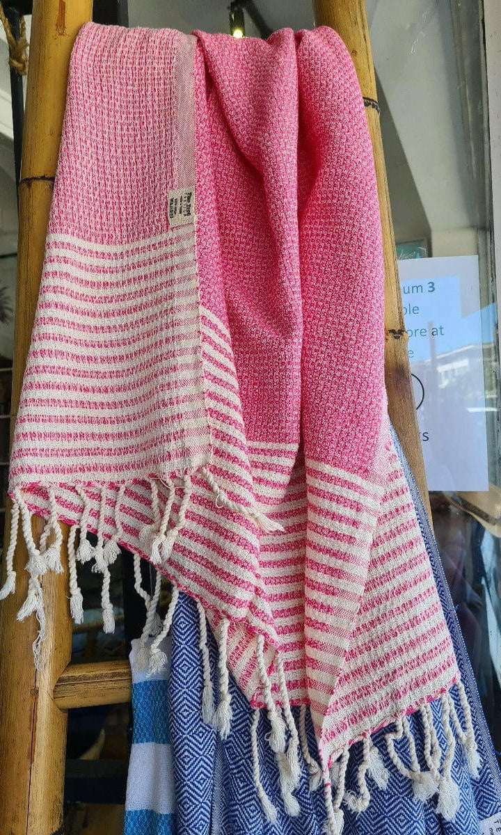 The Original Turkish Towel Peshtemal DIAMOND WEAVE - Made in Turkey.