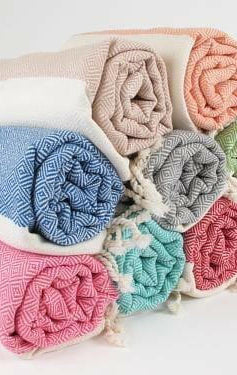 The Original Turkish Towel Peshtemal DIAMOND WEAVE - Made in Turkey.