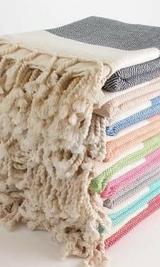 The Original Turkish Towel Peshtemal DIAMOND WEAVE - Made in Turkey.
