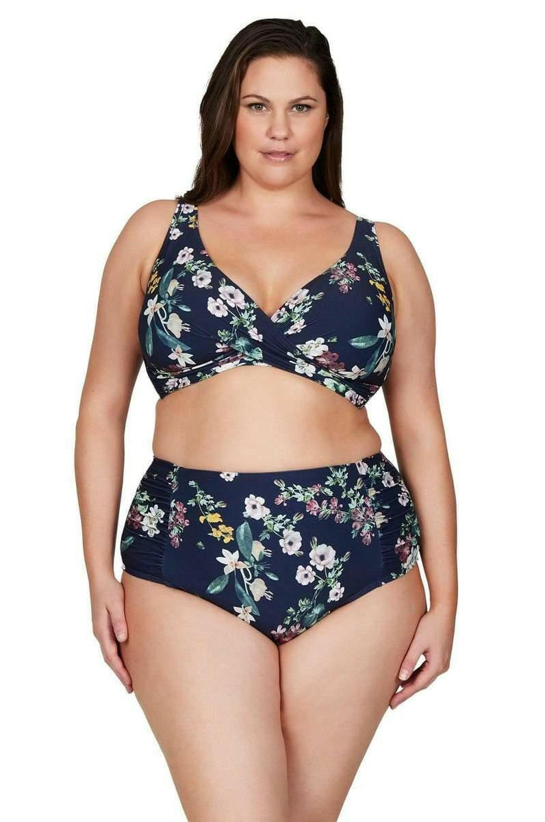 Artesands Neo Kimono Bikini Top - Navy.