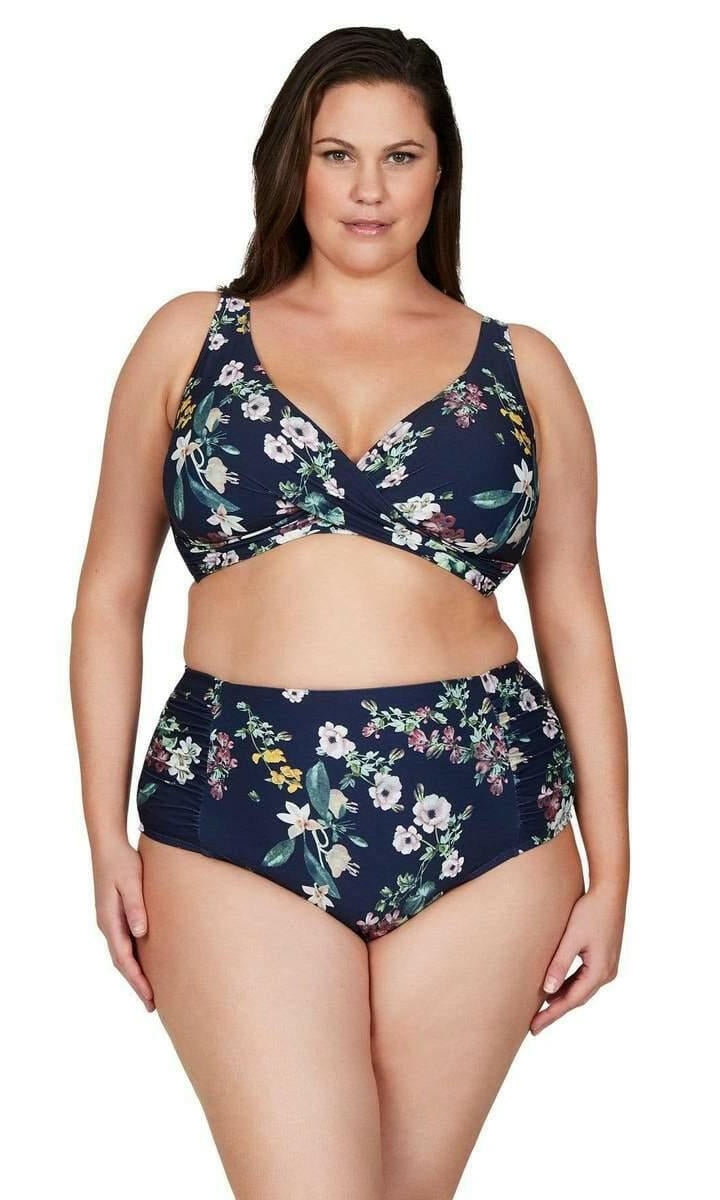 Artesands Neo Kimono Bikini Top - Navy.