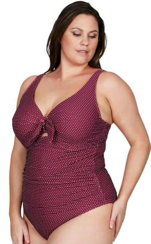 Artesands AT3774PR Polka Rococo Cezanne D-DD Cup Underwire Tankini Top.