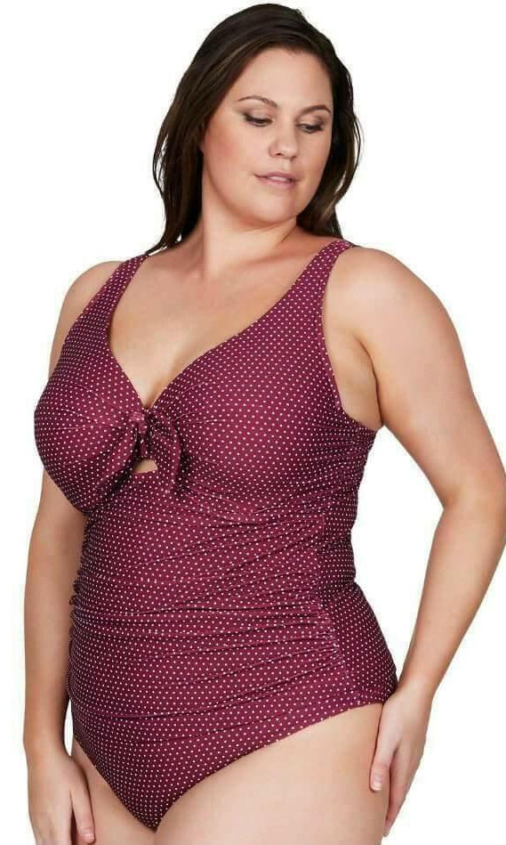 Artesands AT3774PR Polka Rococo Cezanne D-DD Cup Underwire Tankini Top.