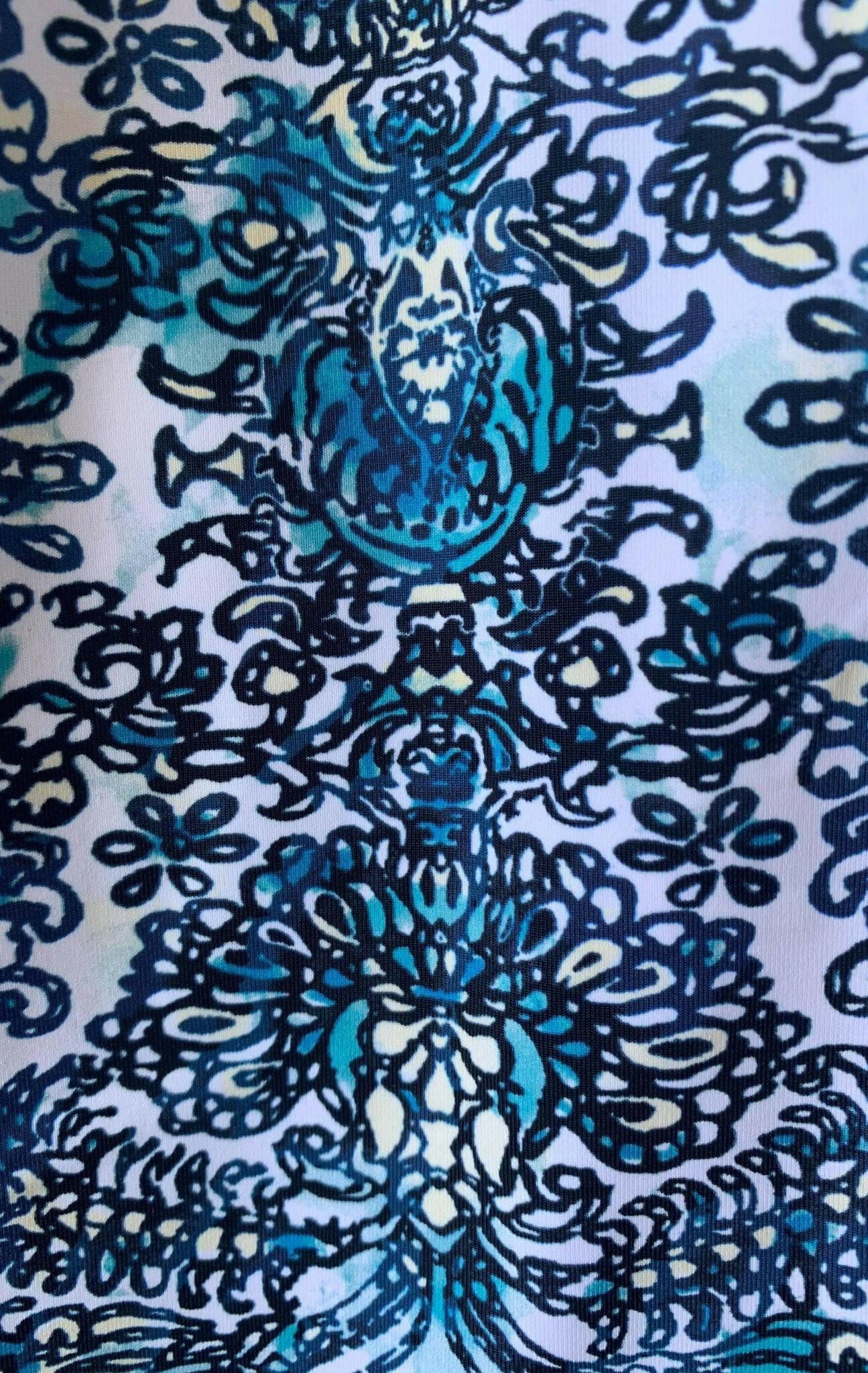 Artesands Floral Aqua Tankini Plus Size.