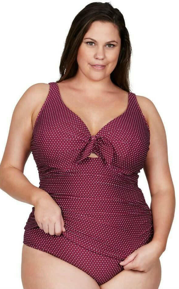 Artesands AT3774PR Polka Rococo Cezanne D-DD Cup Underwire Tankini Top.