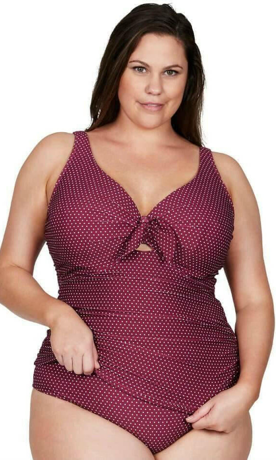 Artesands AT3774PR Polka Rococo Cezanne D-DD Cup Underwire Tankini Top.
